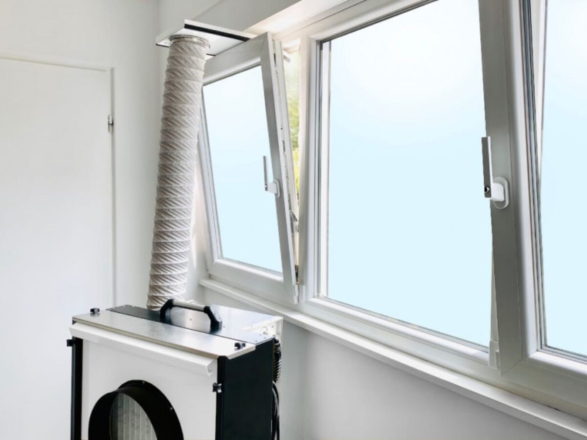 FOLOSAFENAR Klimaanlagen-Abluftschlauch-Kupplung, Verstellbarer weißer  Klimaanlagen-Abluftschlauch-Adapter, effizientes Kühlsystem für Zuhause